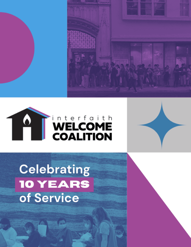 Cover of IWC's Celebrating 10 Years of Service featuring IWC logo